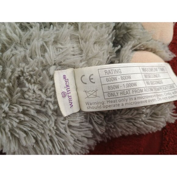 Warmies Elephant Weighted Plush Heat Pad Cooling Freeze Comfort Gray Grey Lovey - Picture 5 of 7